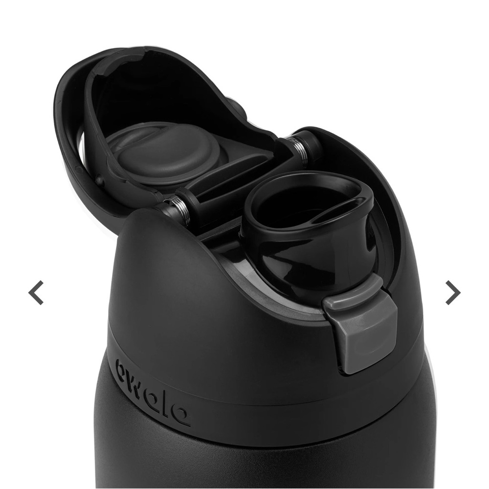 Owala FreeSip 24 oz Stainless Steel Bottle, color is Very Very Dark - Picture 4 of 6